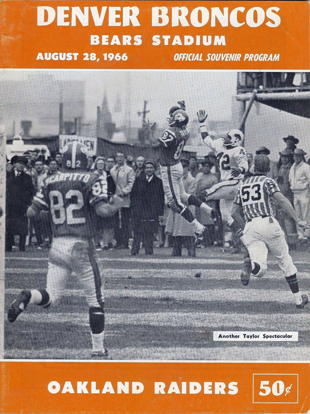 Denver Broncos vs. Oakland Raiders (August 28, 1966)