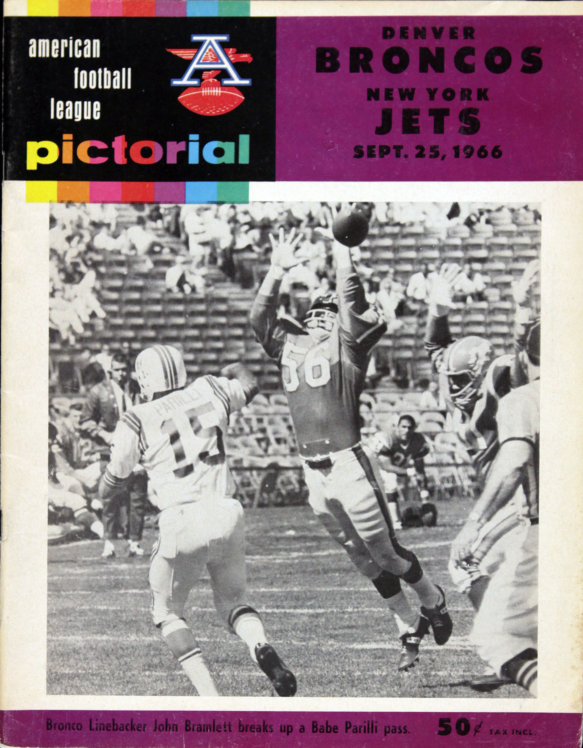 Denver Broncos vs. New York Jets (September 25, 1966)