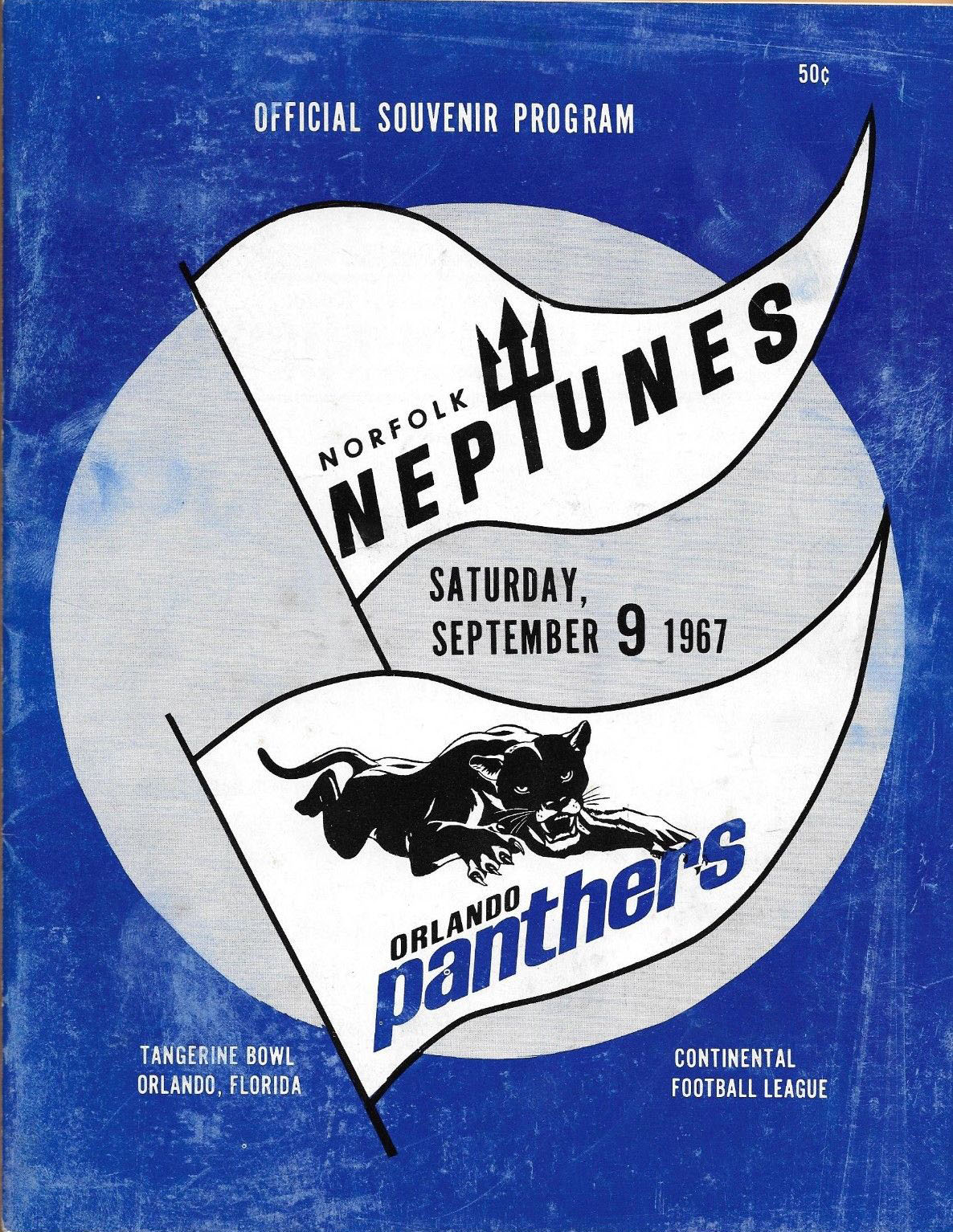 Orlando Panthers vs. Norfolk Neptunes (September 9, 1967)