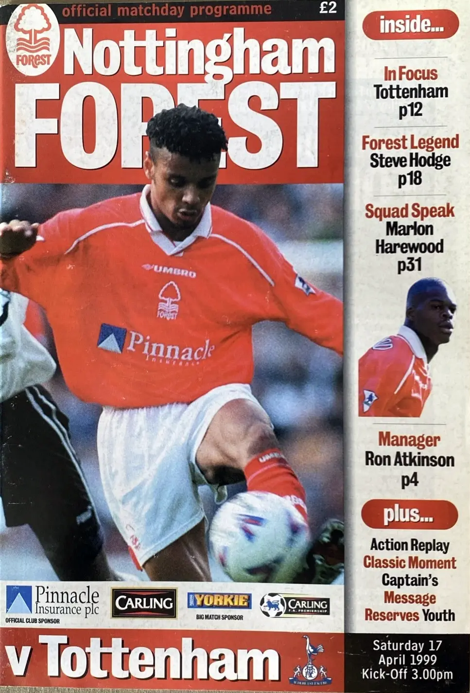 Nottingham Forest vs. Tottenham Hotspur (April 17, 1999)