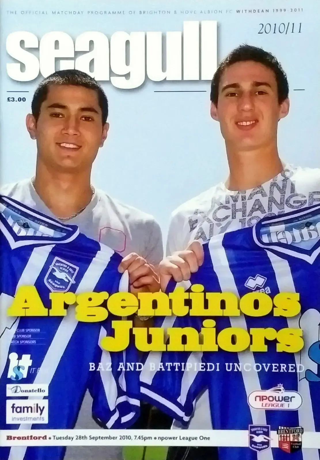 Brighton & Hove Albion vs. Brentford (September 28, 2010)