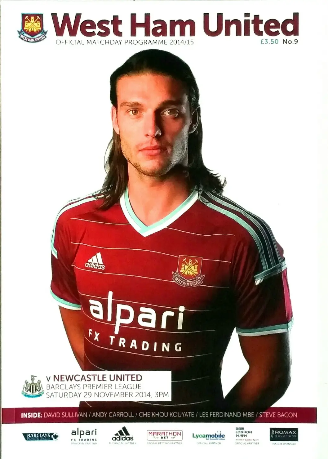 West Ham United vs. Newcastle United (November 29, 2014)