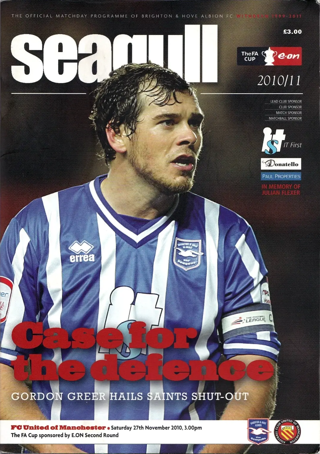 Brighton & Hove Albion vs. F.C. United of Manchester (November 27, 2010)