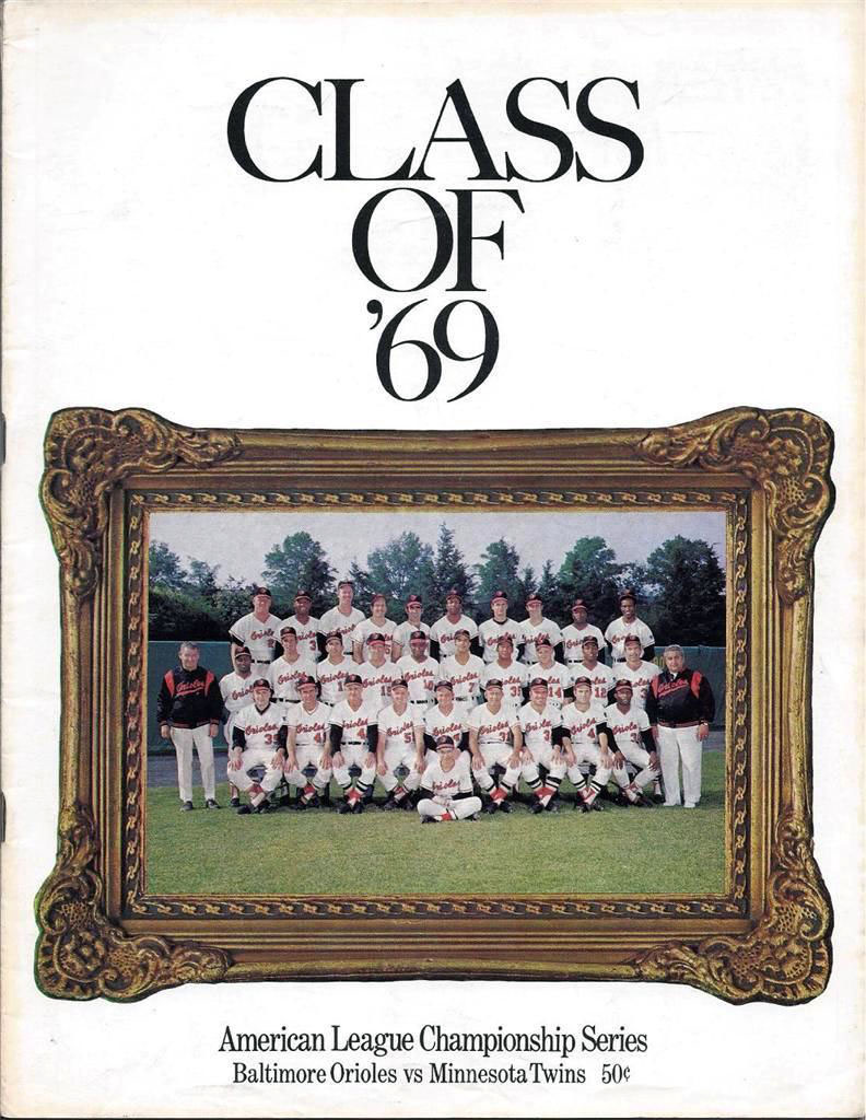 1969 Baltimore Orioles ALCS program