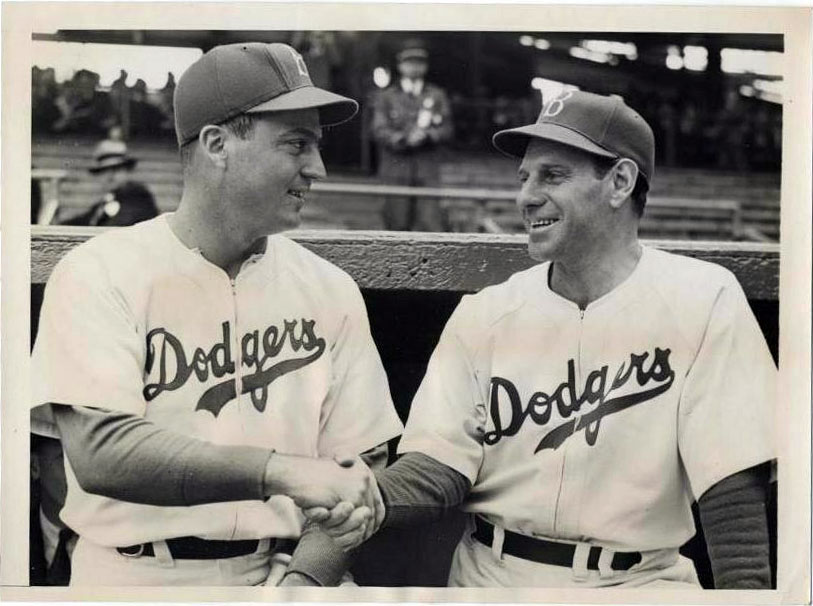 1941 Billy Herman/Leo Durocher Press Photo