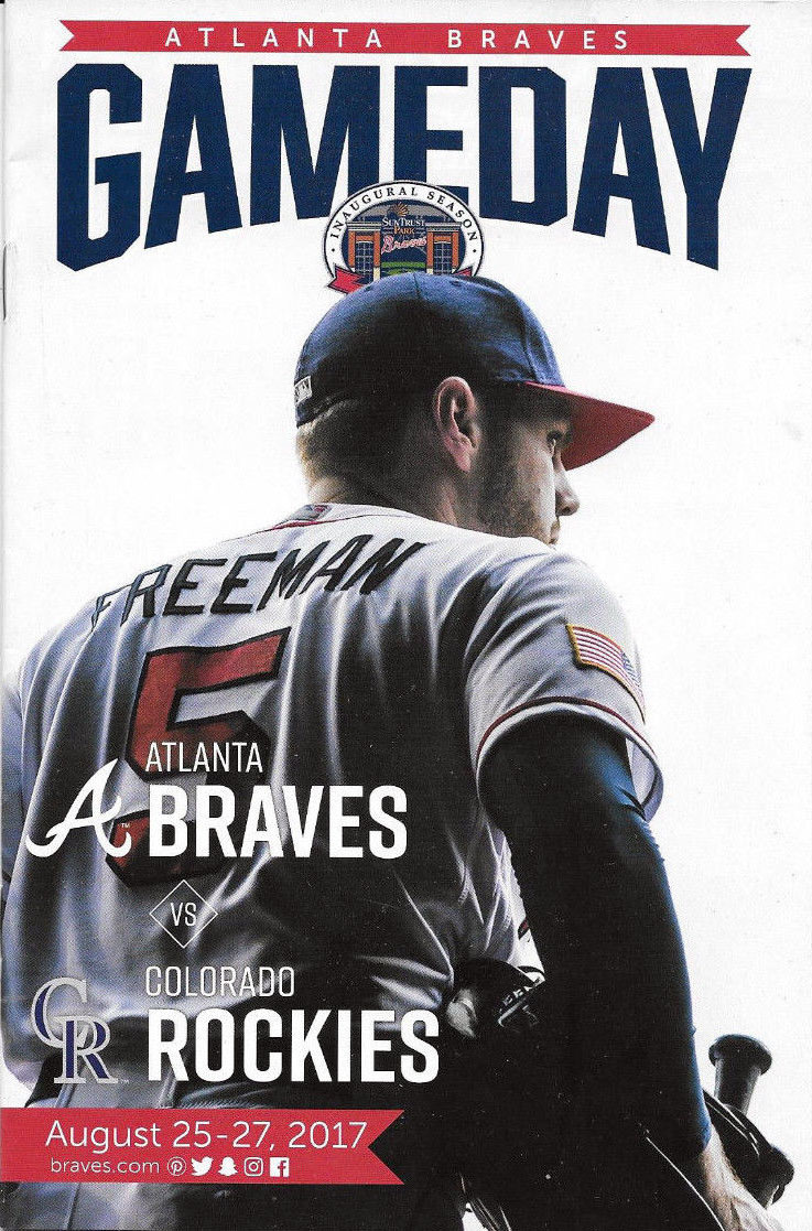 2017 Atlanta Braves program