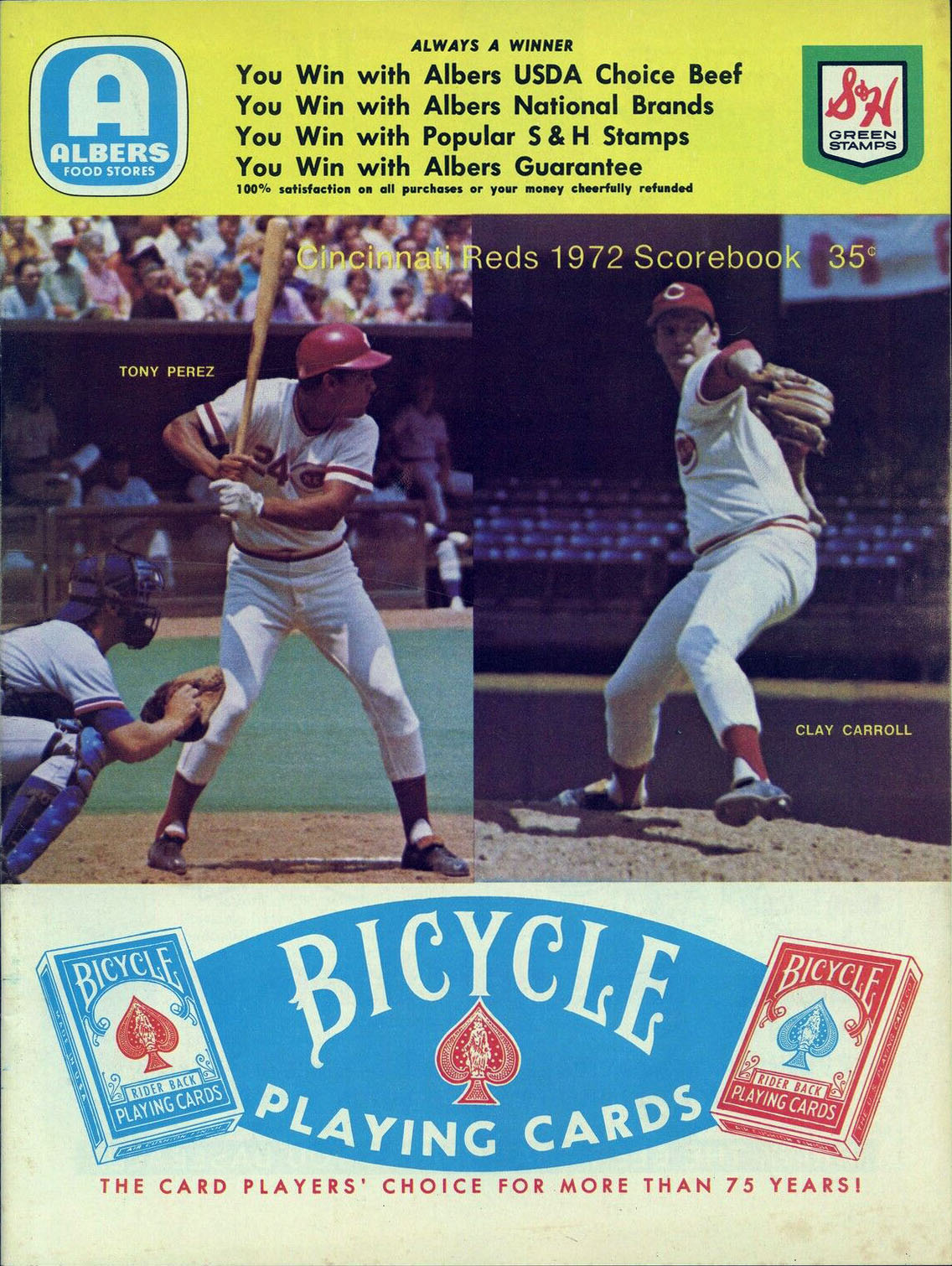 1972 Cincinnati Reds program