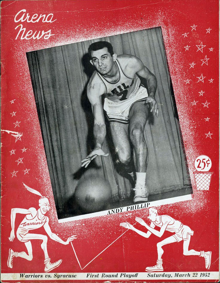 1952 Philadelphia Warriors playoff program