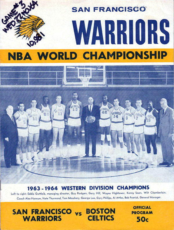 1964 San Francisco Warriors playoff program