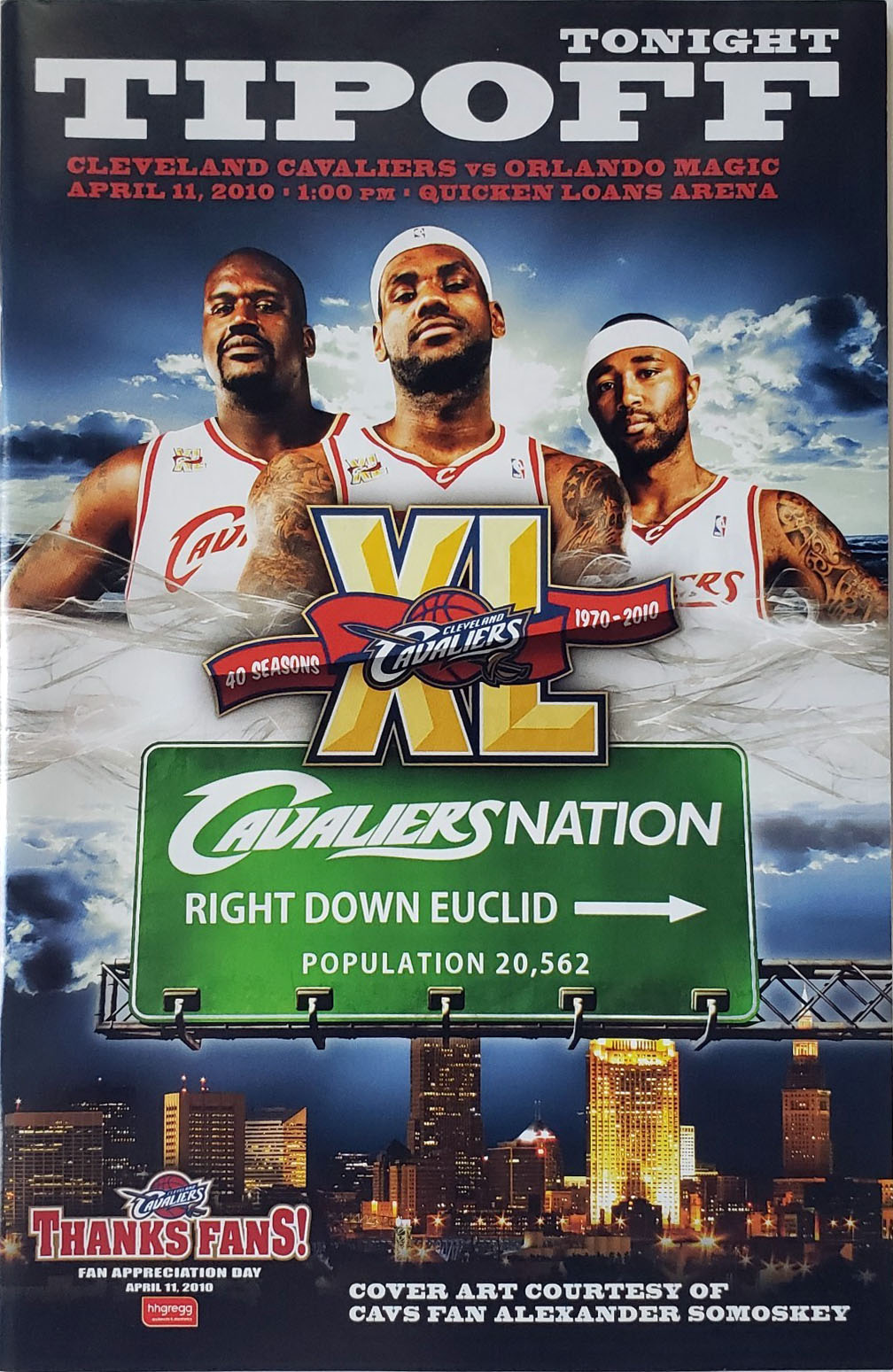 2009-10 Cleveland Cavaliers program