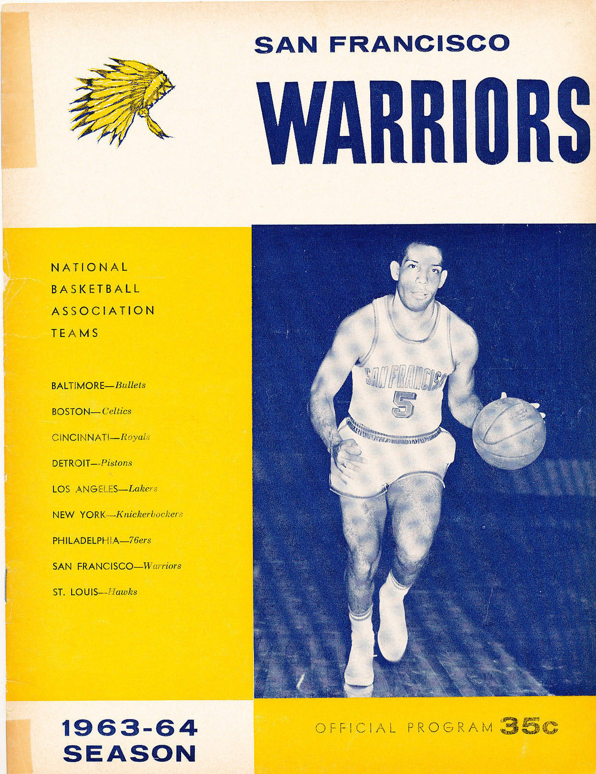 1963-64 San Francisco Warriors program
