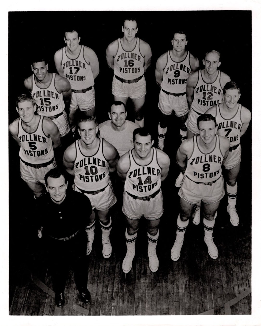 1955-56 Fort Wayne Pistons Team Photo