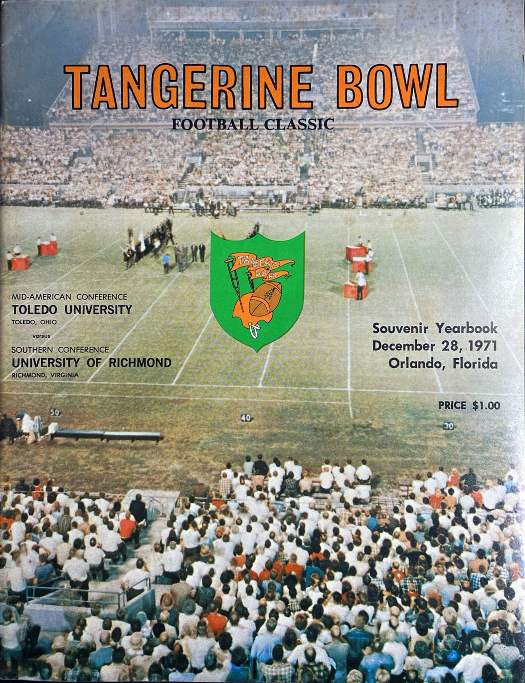 1971 Tangerine Bowl program