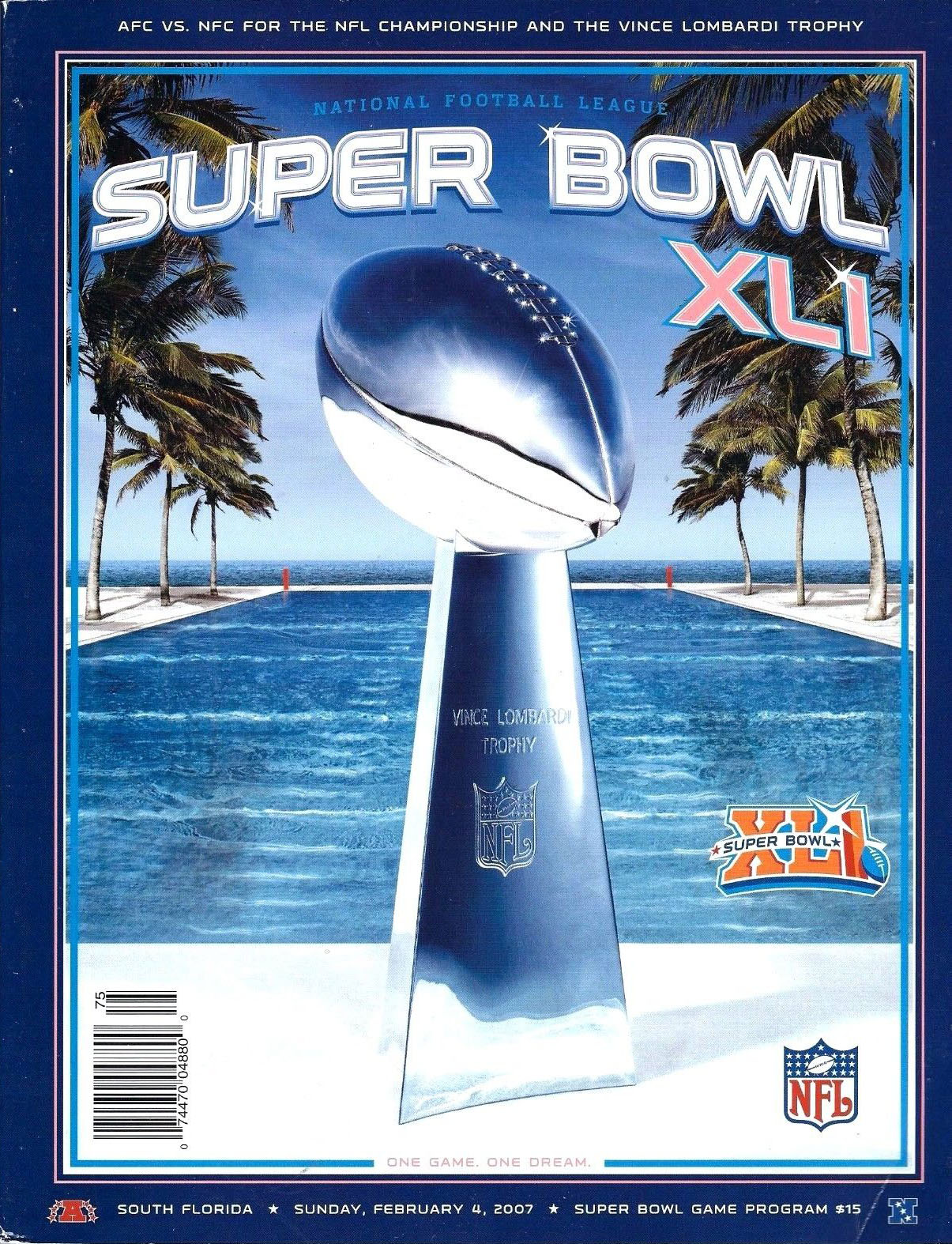 Super Bowl XLI program