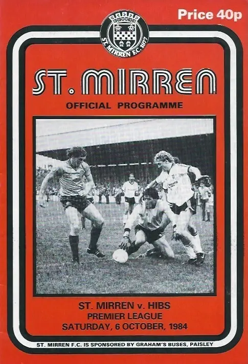 St. Mirren vs. Hibernian (October 6, 1984)