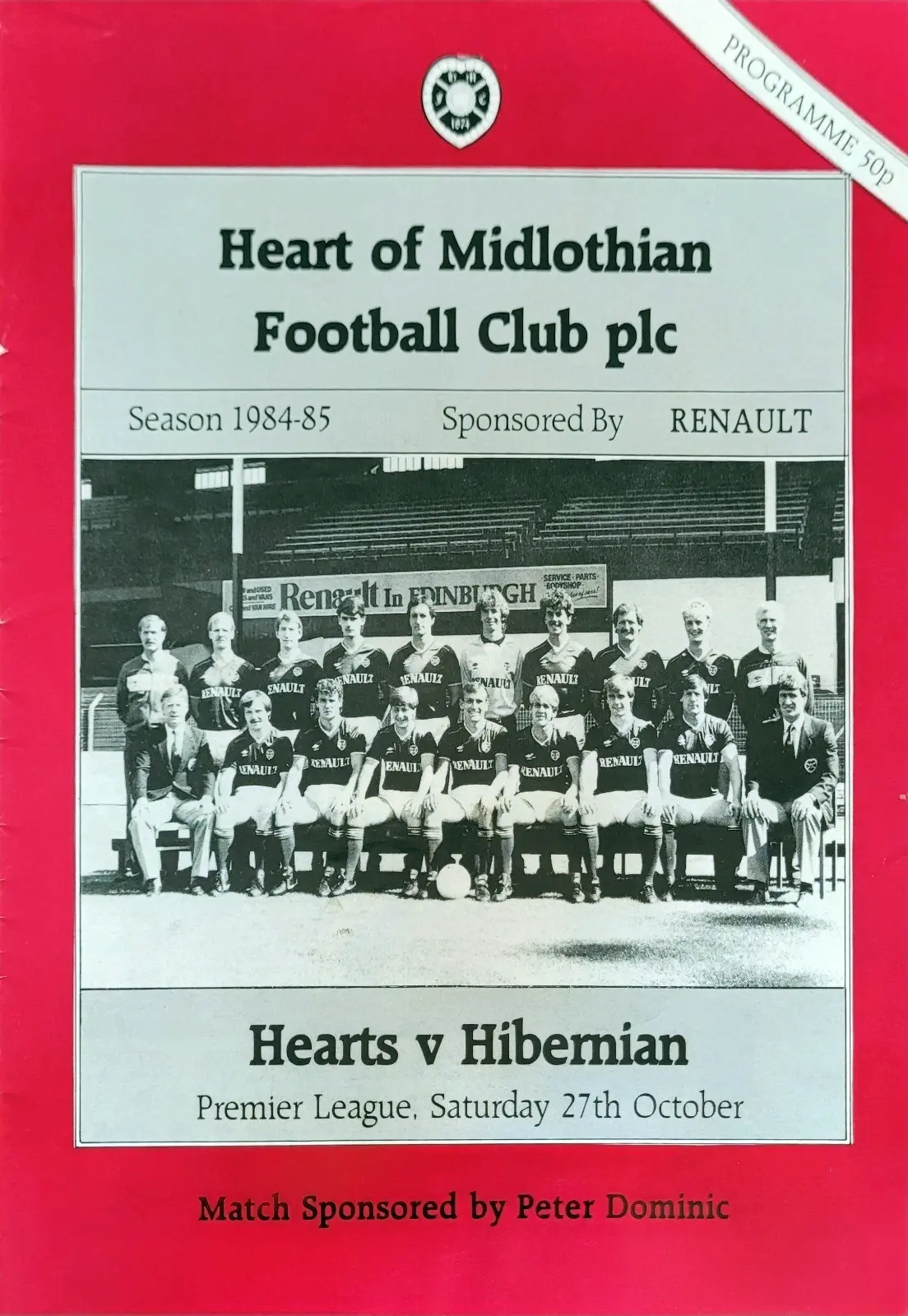 Heart of Midlothian vs. Hibernian (October 27, 1984)