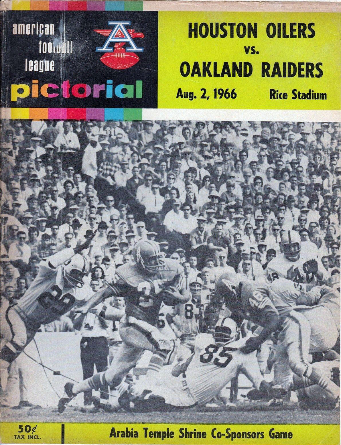 Houston Oilers vs. Oakland Raiders (August 2, 1966)