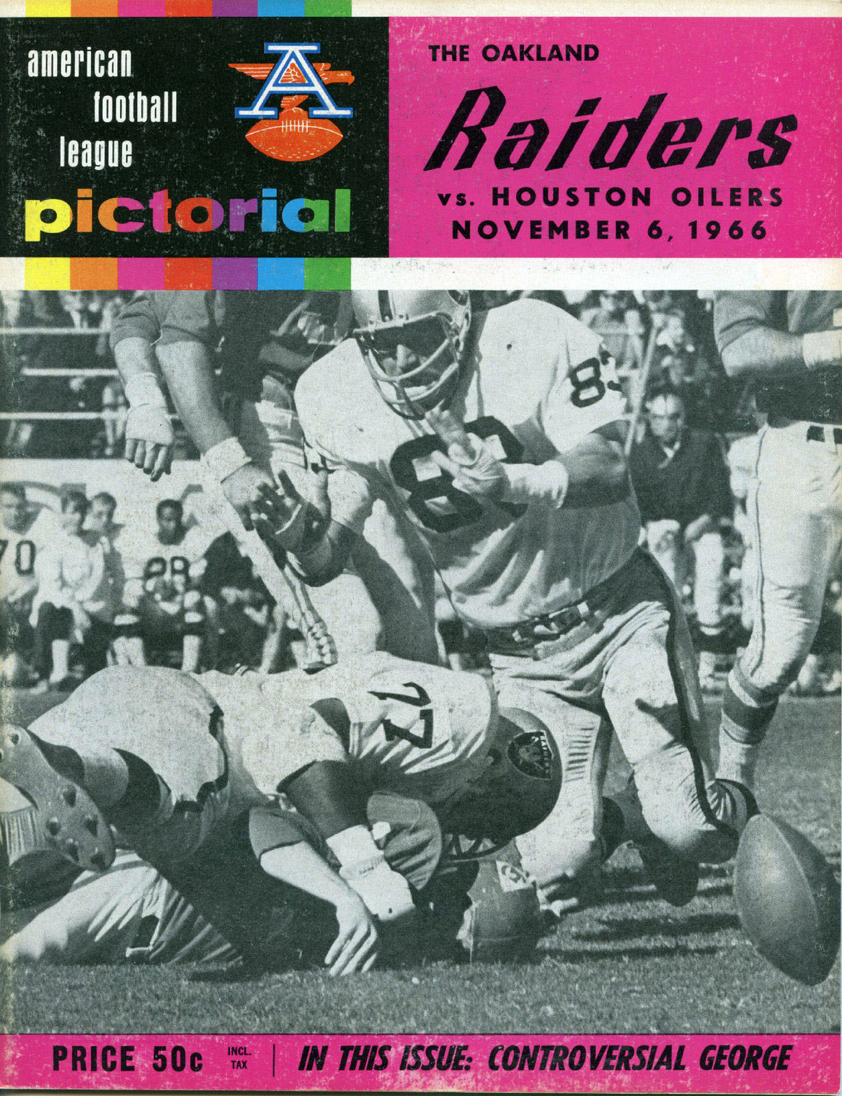 Oakland Raiders vs. Houston Oilers (November 6, 1966)