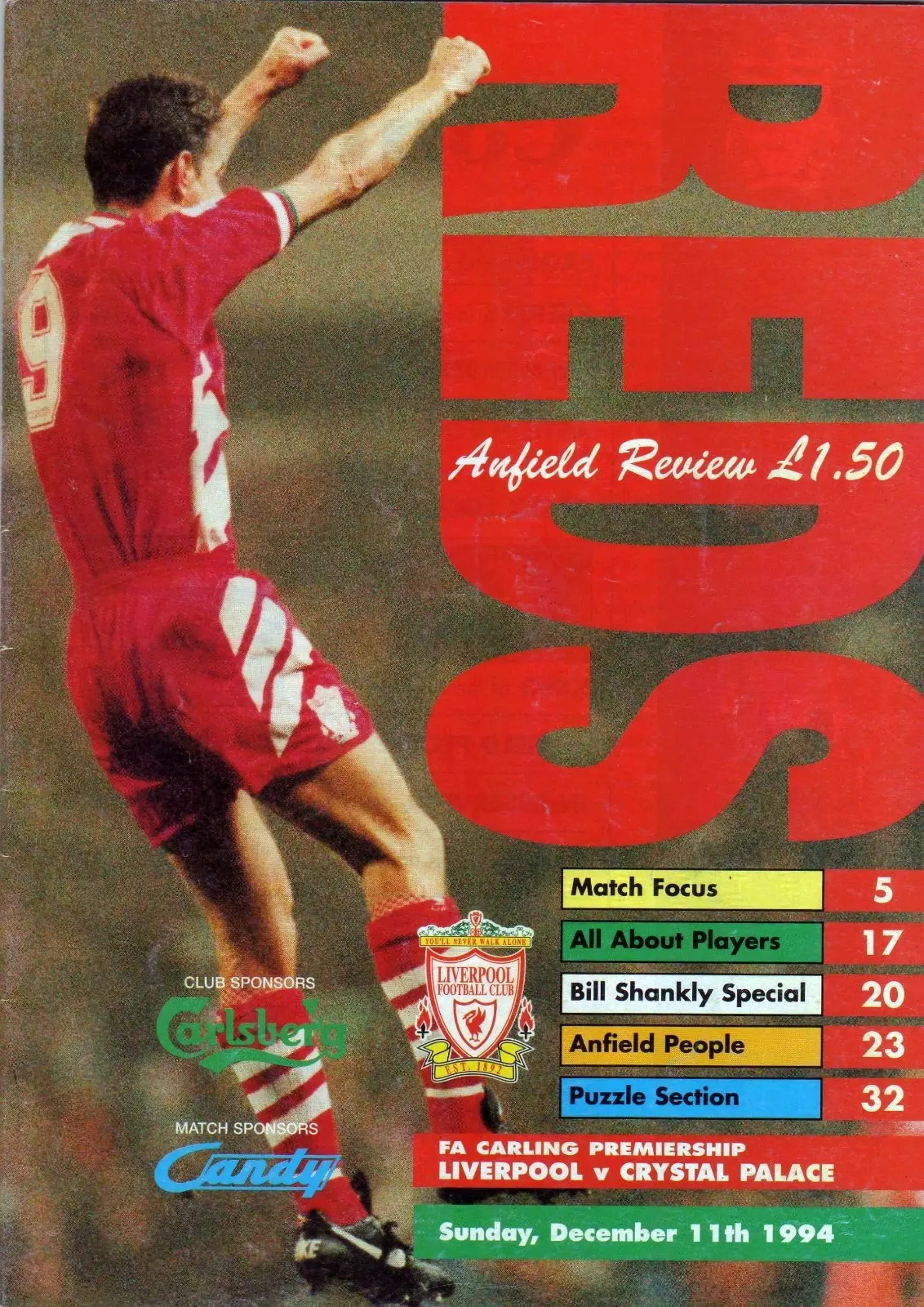 Liverpool vs. Crystal Palace (December 11, 1994)