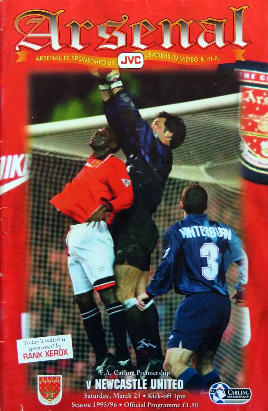 Arsenal vs. Newcastle United (March 23, 1996)