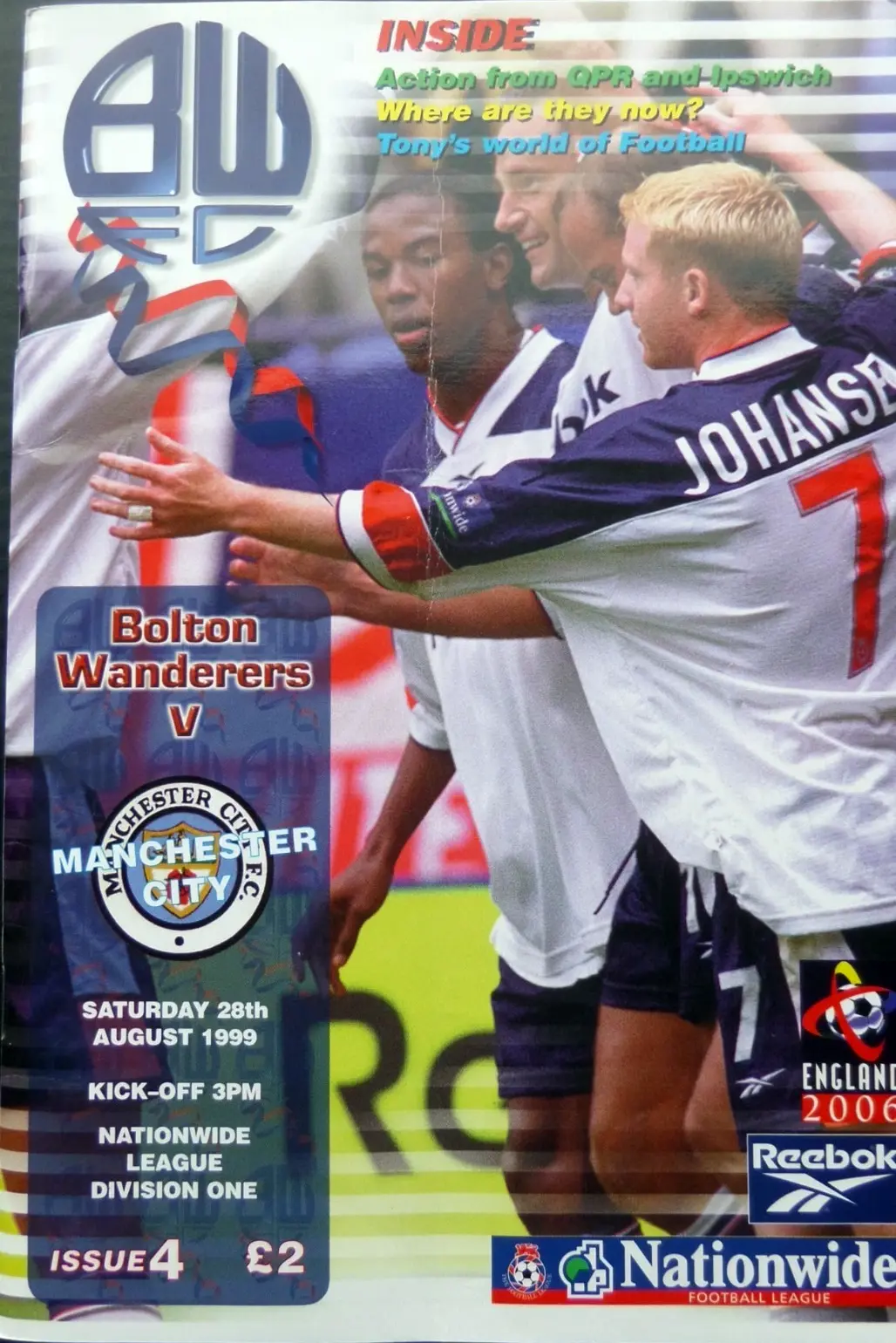 Bolton Wanderers v Manchester City (August 28, 1999)
