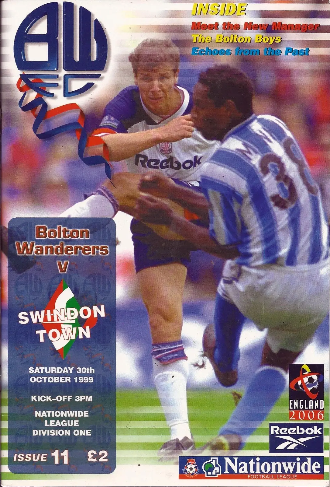 Bolton Wanderers v Swindon Town (October 30, 1999)