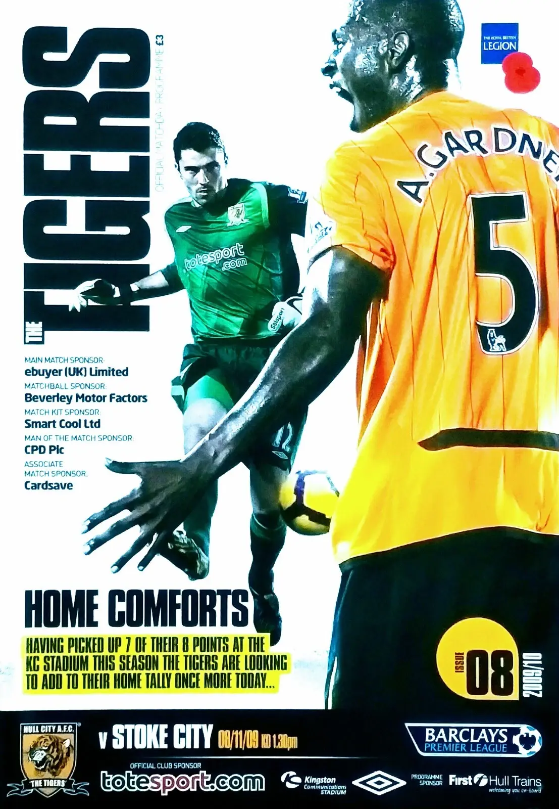 Hull City vs. Stoke City (November 8, 2009)