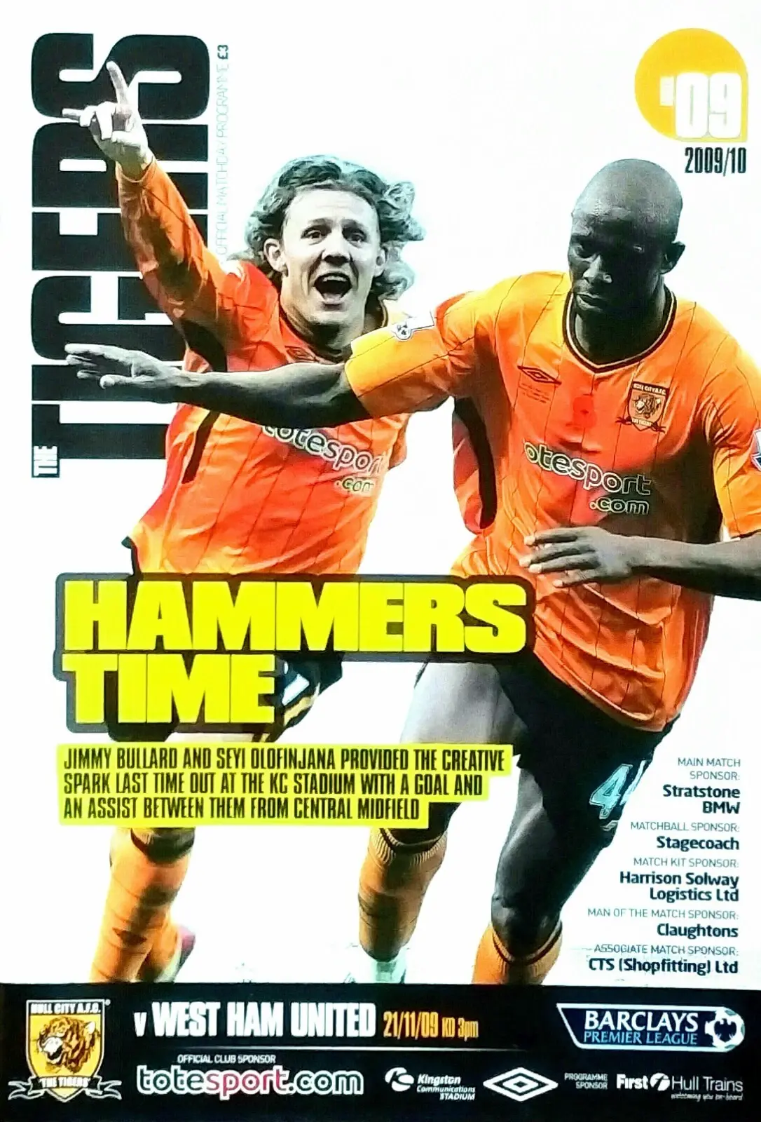 Hull City vs. West Ham United (November 21, 2009)