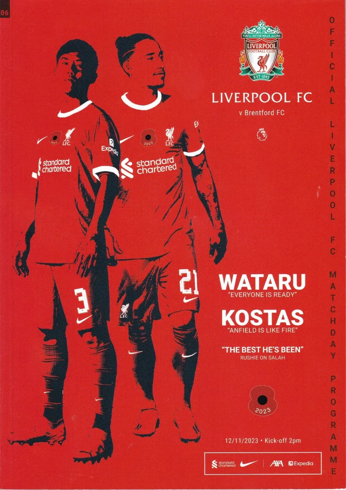 Liverpool vs. Brentford (November 12, 2023)