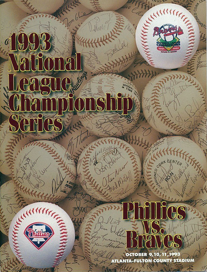 1993 Atlanta Braves NLCS program