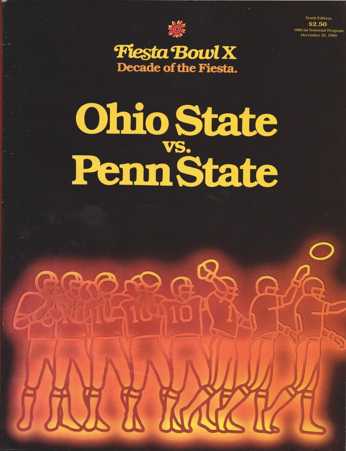 1980 Fiesta Bowl program