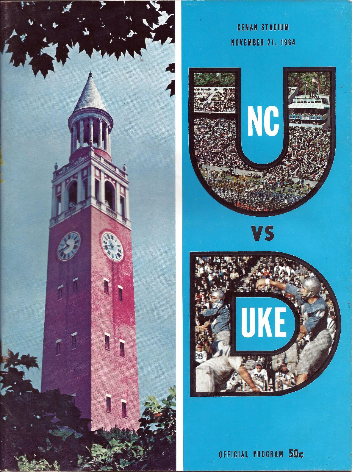 North Carolina Tar Heels vs. Duke Blue Devils (November 21, 1964)