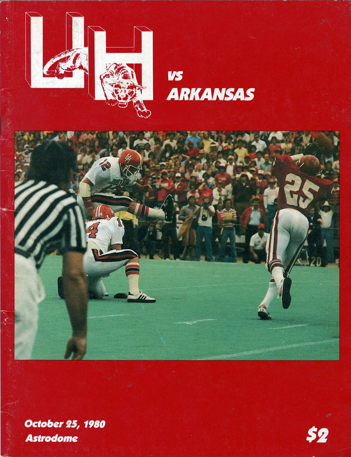 Houston Cougars vs. Arkansas Razorbacks (October 25, 1980)