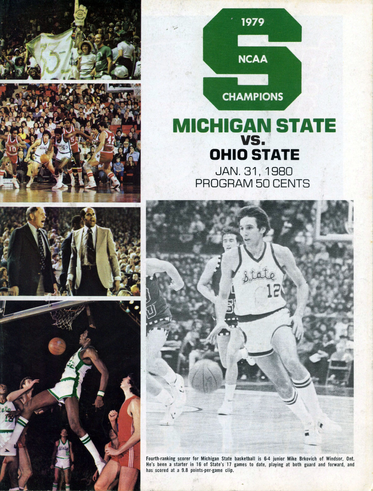 Michigan State Spartans vs. Ohio State Buckeyes (January 31, 1980)
