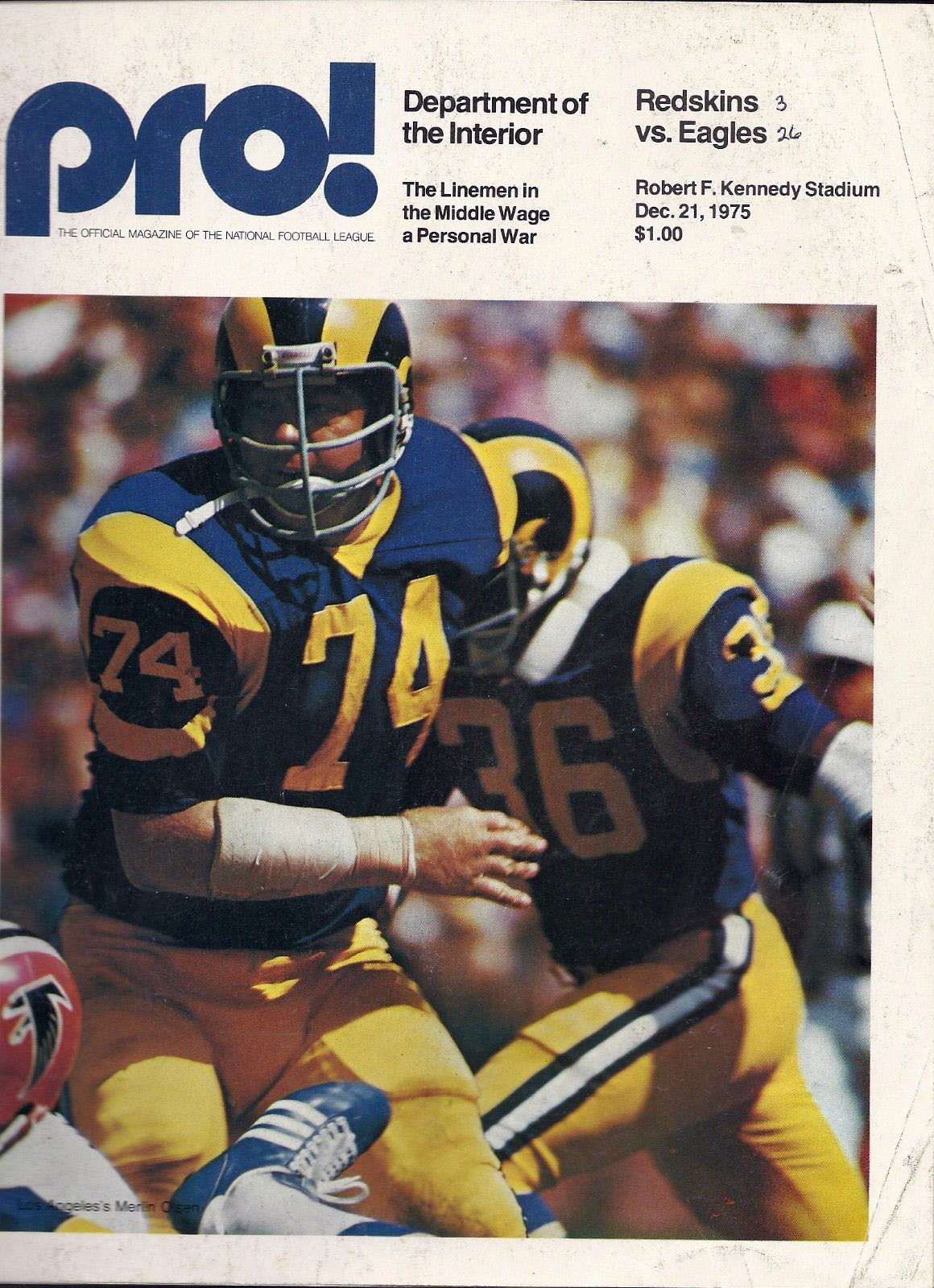 Washington Redskins vs. Philadelphia Eagles (December 21, 1975)