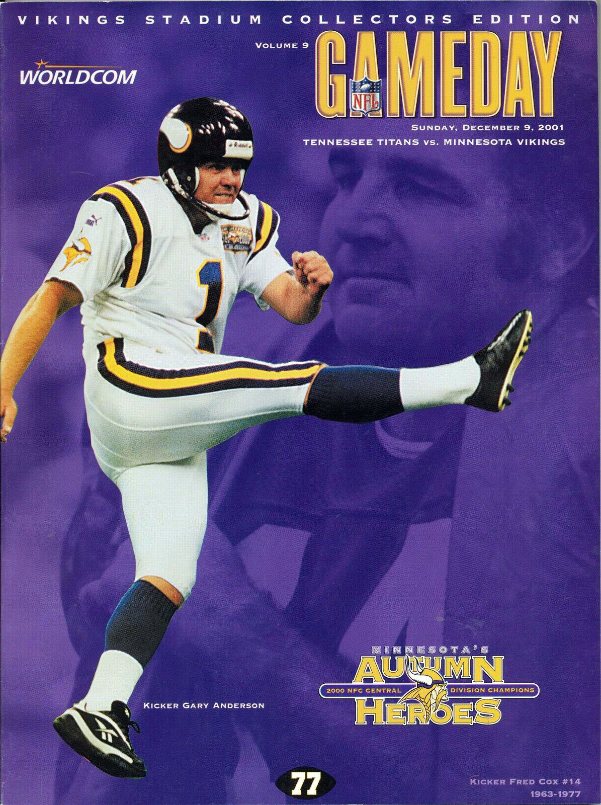 Minnesota Vikings vs. Tennessee Titans (December 9, 2001)