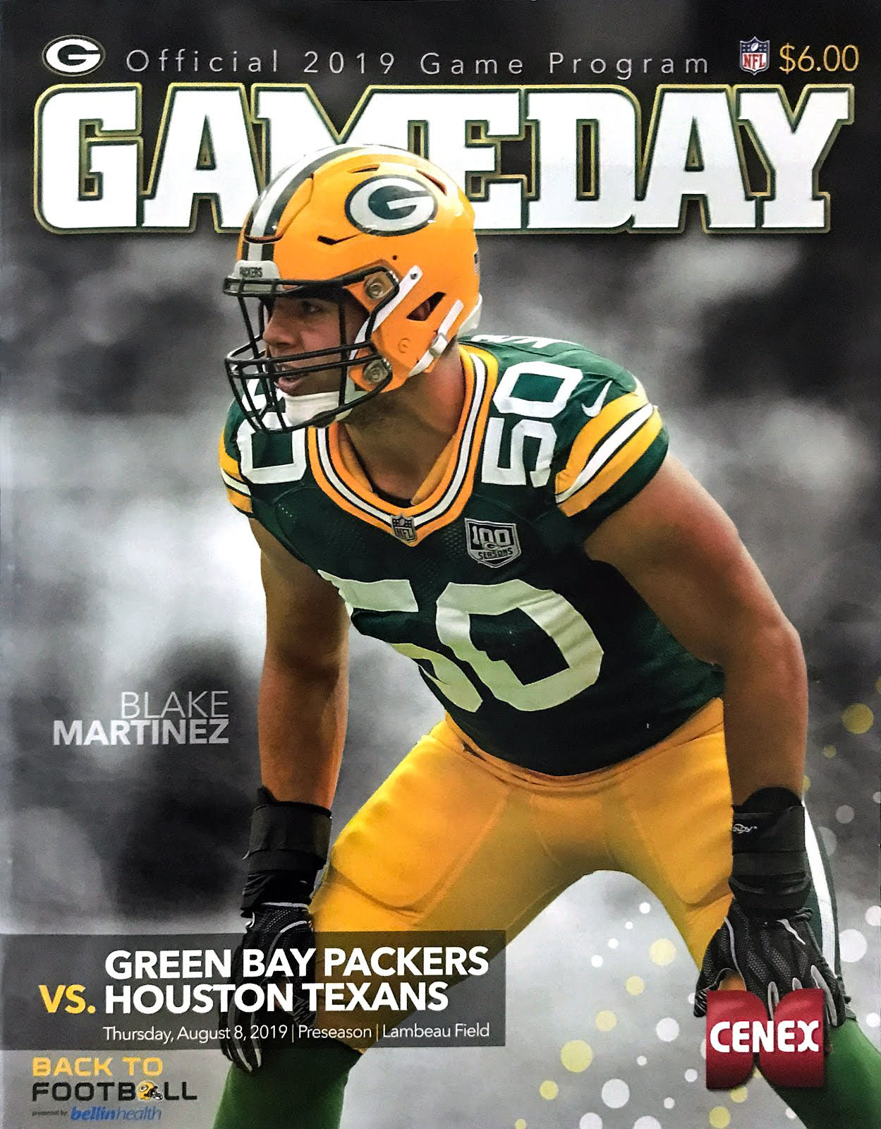 Green Bay Packers vs. Houston Texans (August 8, 2019)