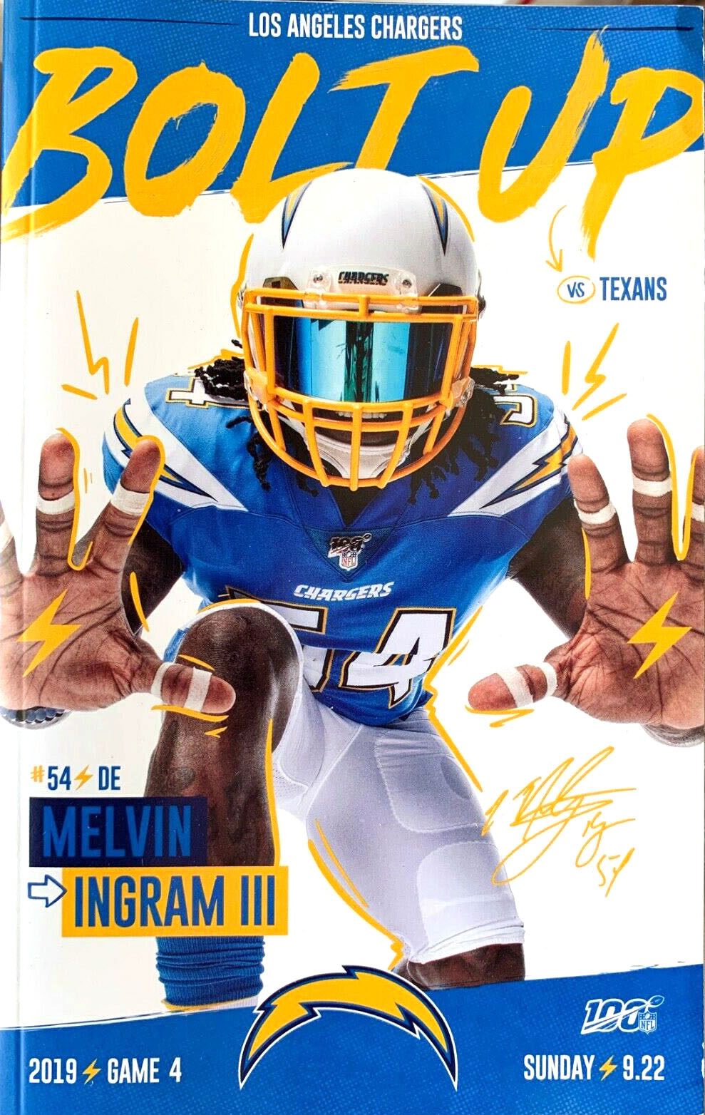 Los Angeles Chargers vs. Houston Texans (September 22, 2019)