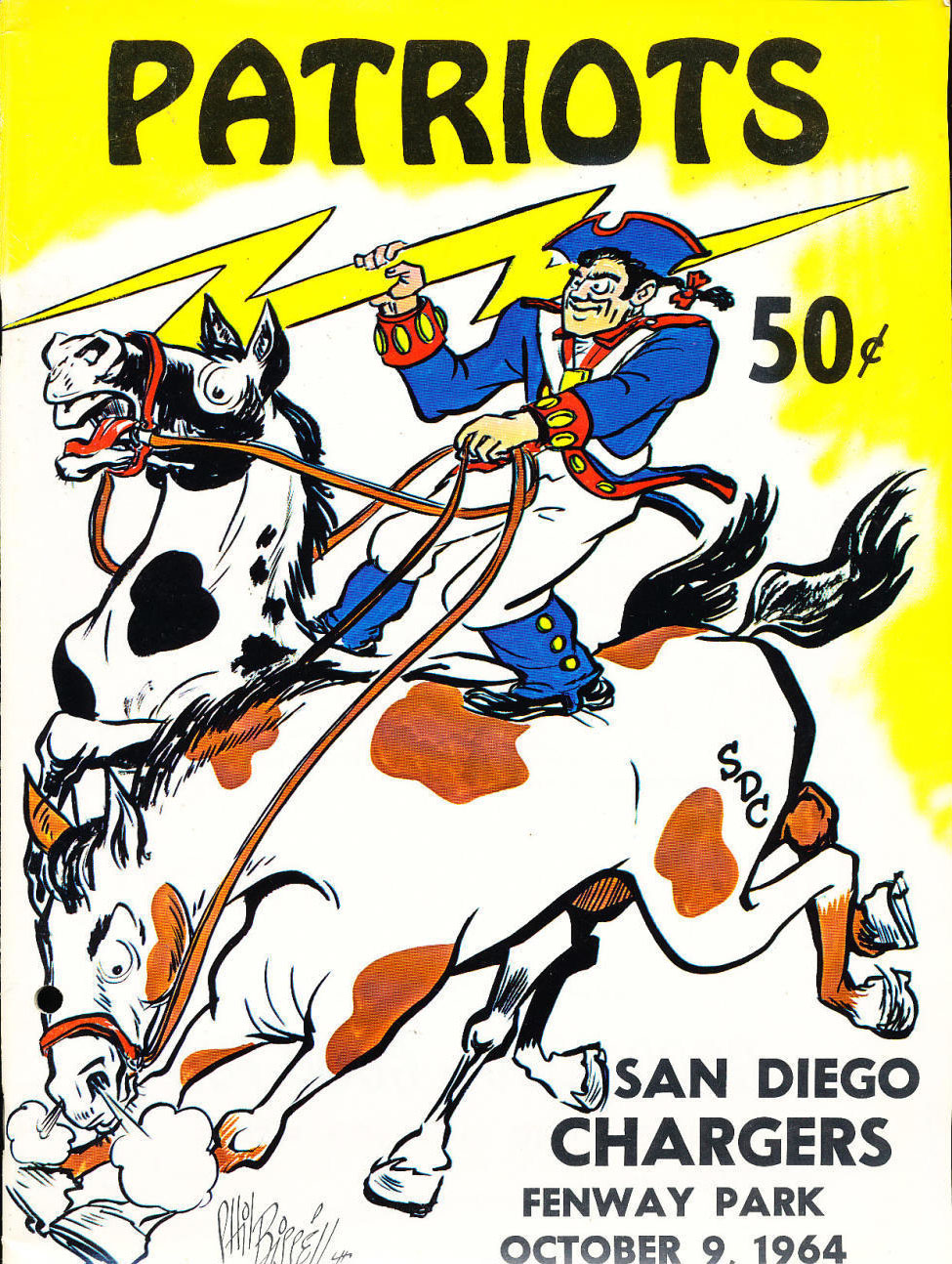 Boston Patriots vs. San Diego Chargers (October 9, 1964)