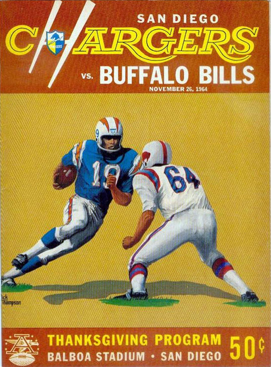 San Diego Chargers vs. Buffalo Bills (November 26, 1964)