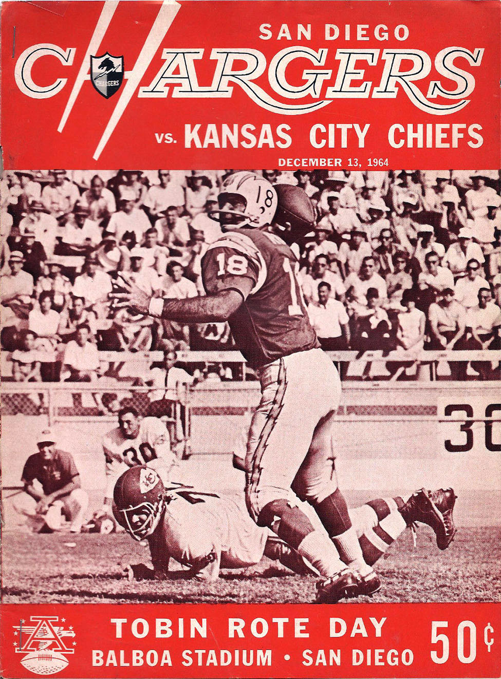 San Diego Chargers vs. Kansas City Chiefs (December 13, 1964)