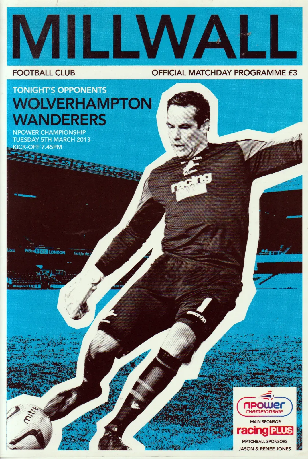 Millwall vs. Wolverhampton Wanderers (March 5, 2013)