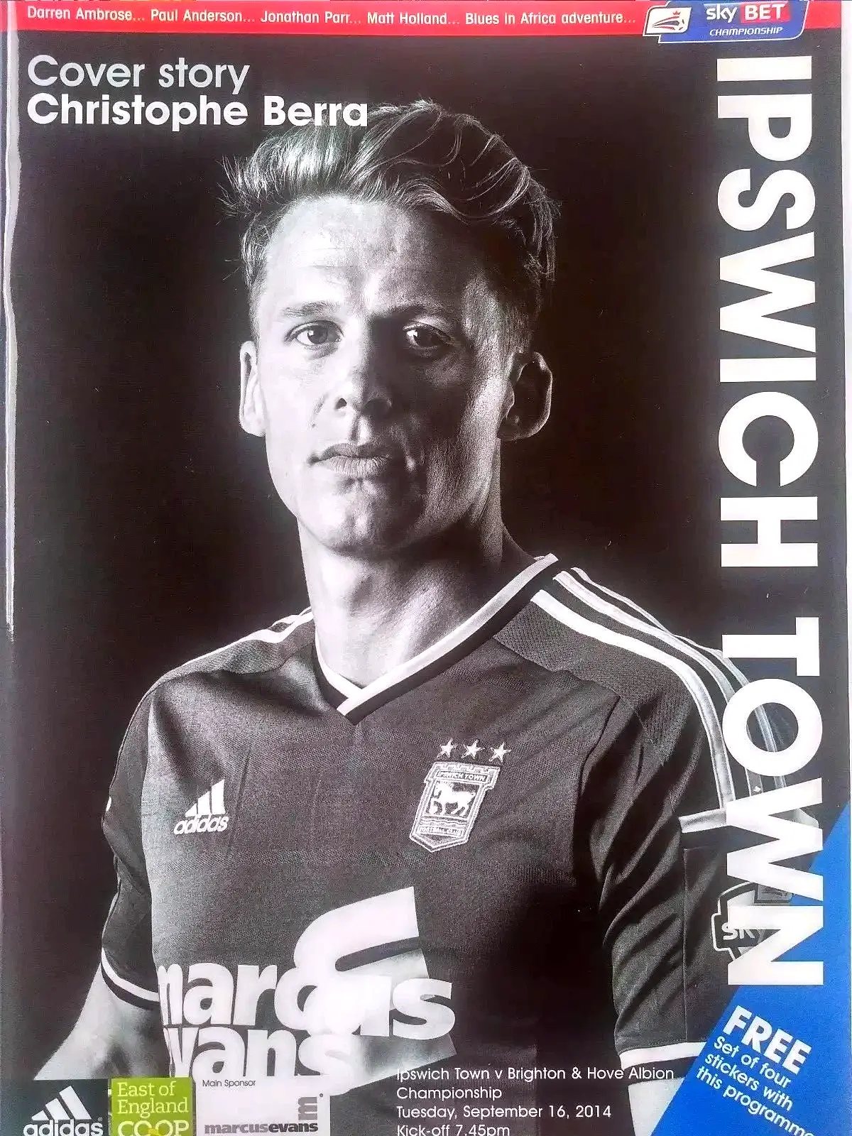 Ipswich Town vs. Brighton & Hove Albion (September 16, 2014)