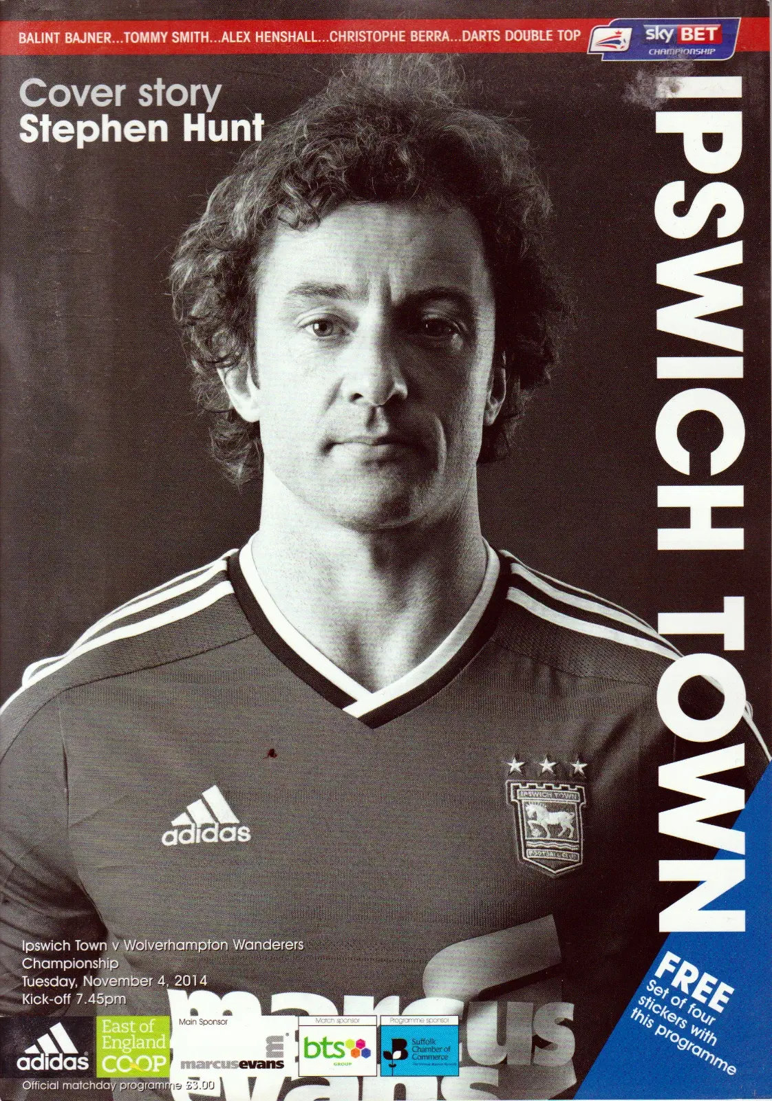 Ipswich Town vs. Wolverhampton Wanderers (November 4, 2014)