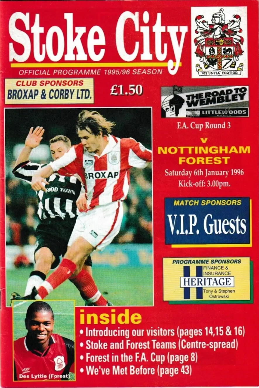 Stoke City vs. Nottingham Forest (January 6, 1996)