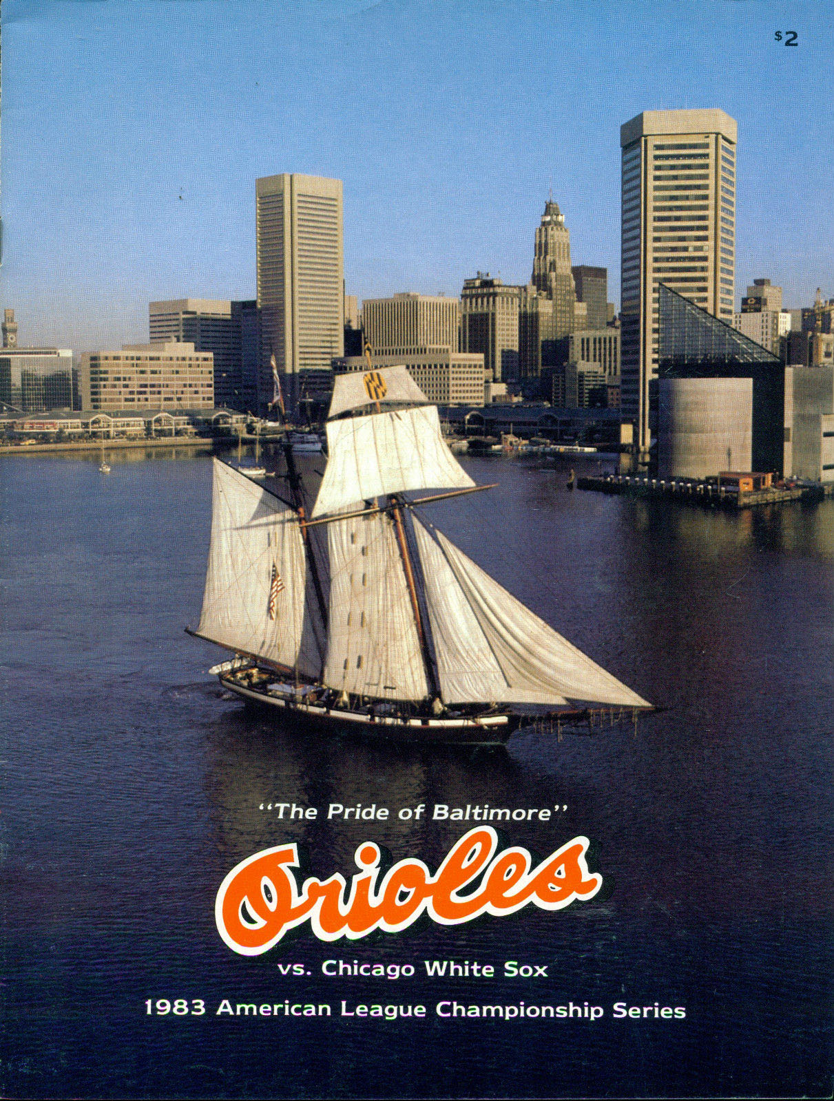 1983 Baltimore Orioles ALCS program
