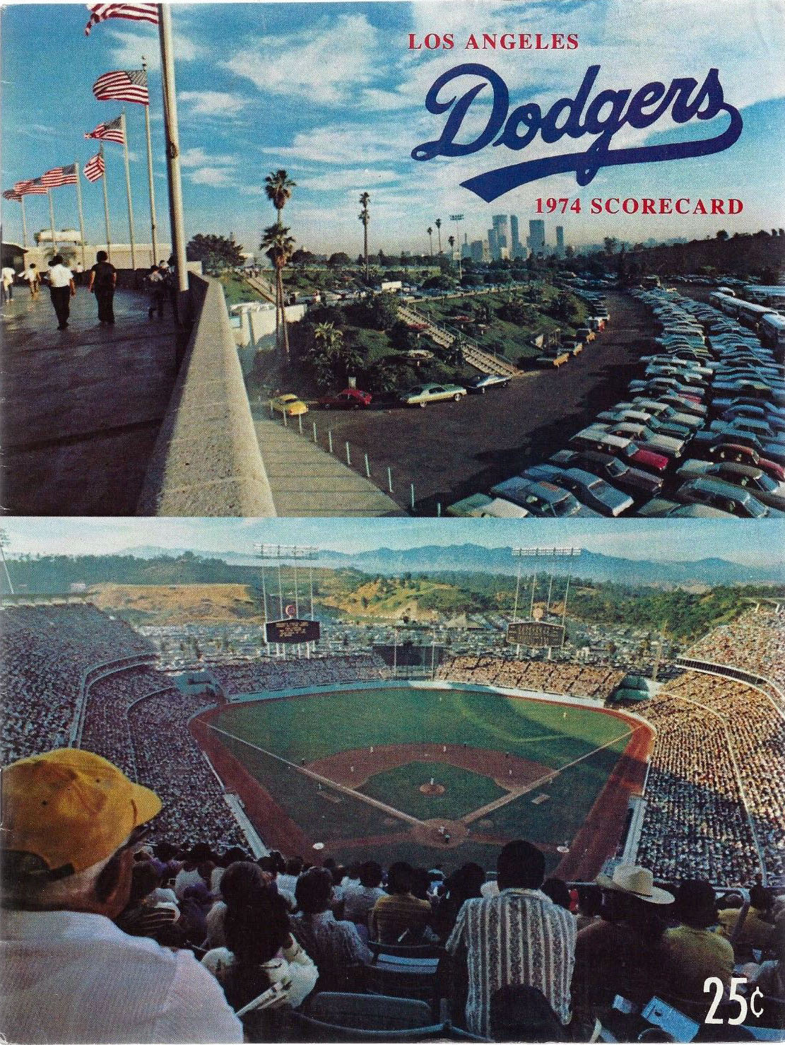 1974 Los Angeles Dodgers program