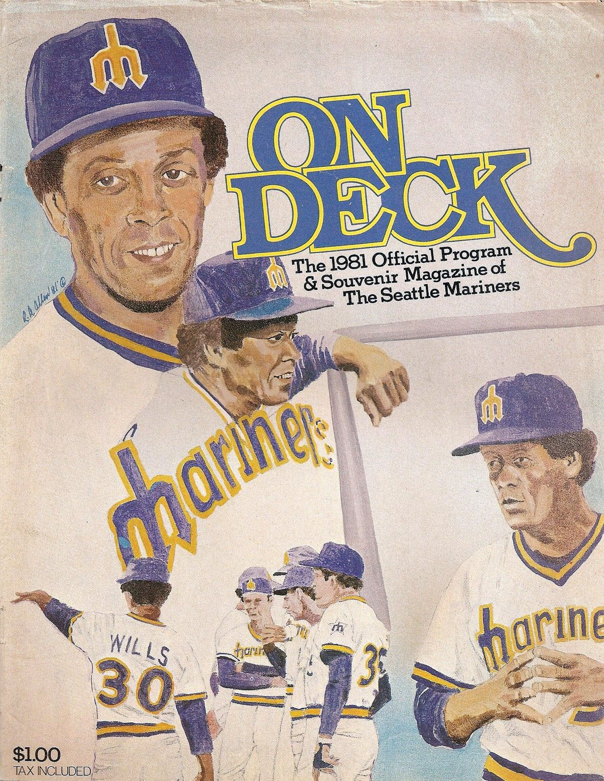 1981 Seattle Mariners program