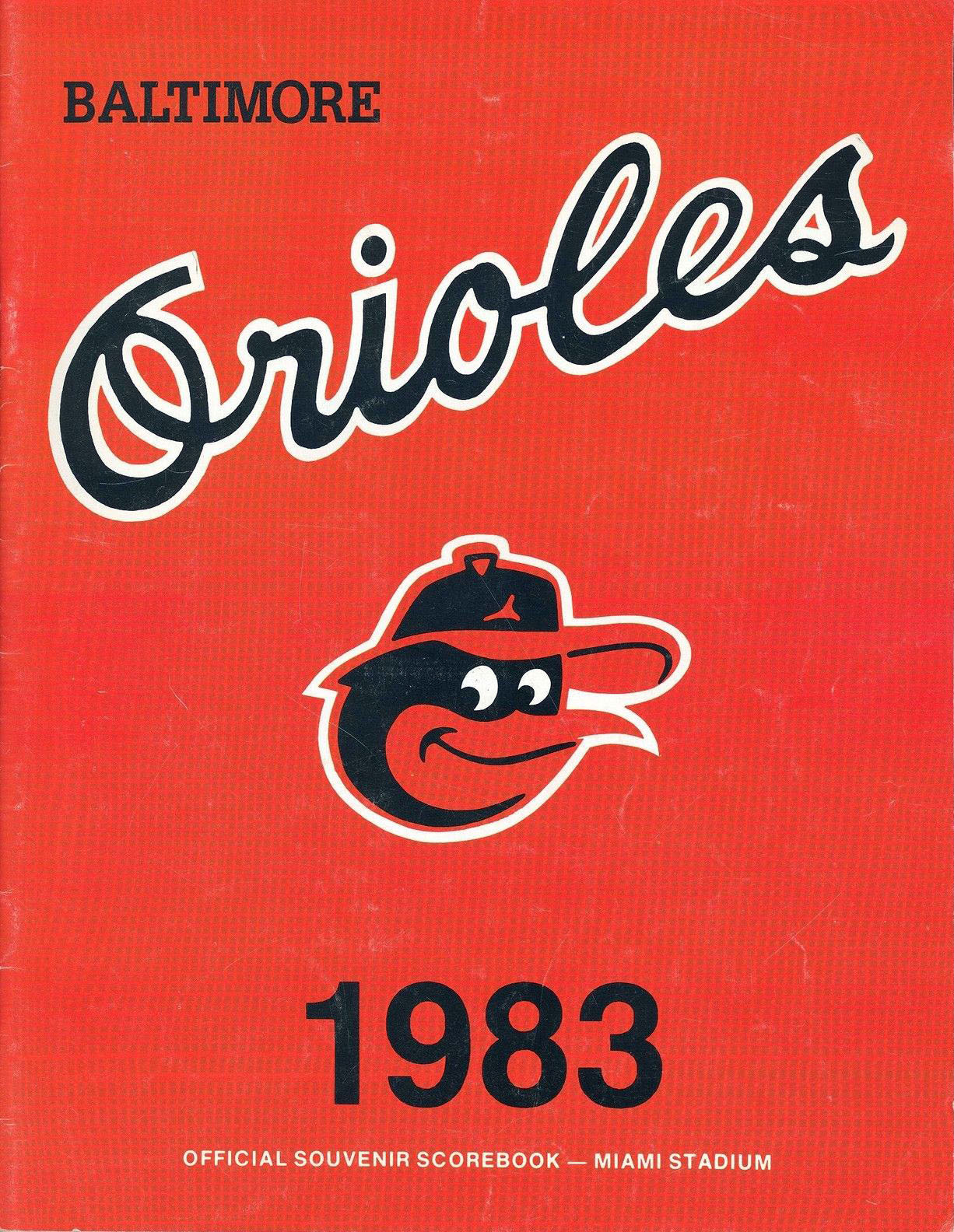 1983 Baltimore Orioles spring training program