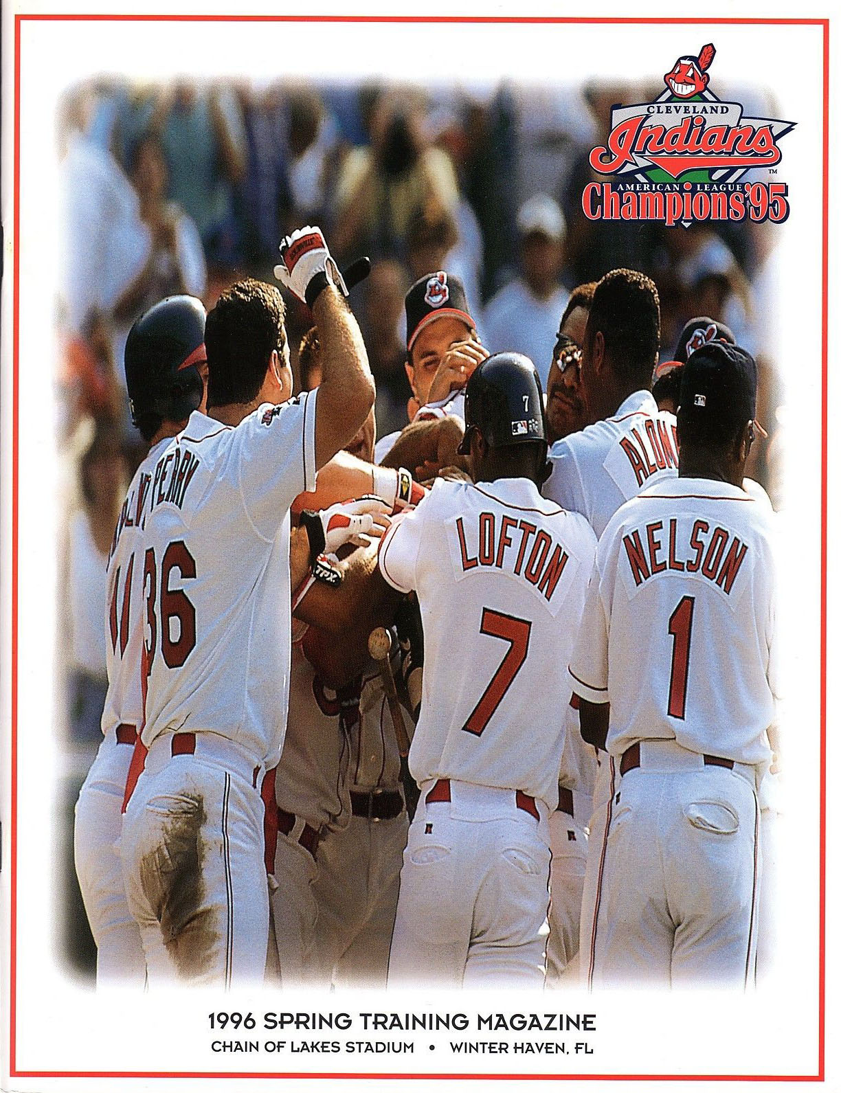 1996 Cleveland Indians spring training program